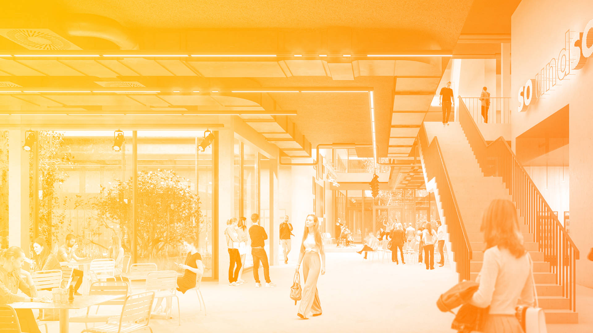 Rendering Neues Medienhaus innen