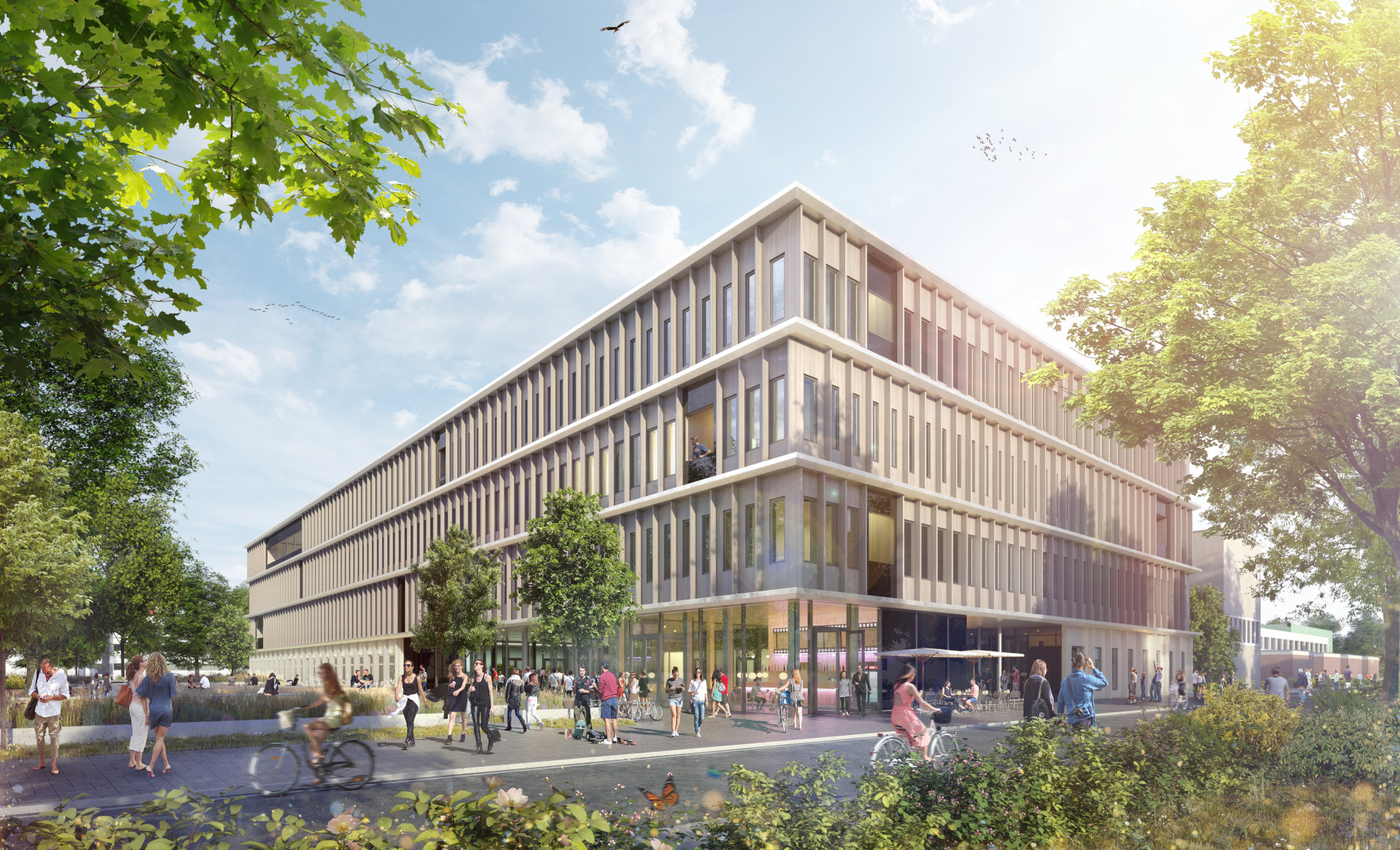 Medienhaus Mainz außen Rendering
