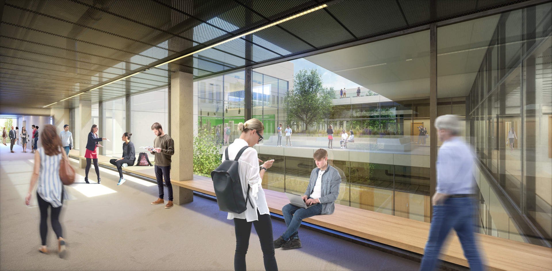 Medienhaus Rendering innen